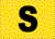schwarzes S auf Gelb