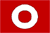 weißer Ring auf Rot